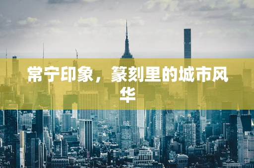 常宁印象，篆刻里的城市风华