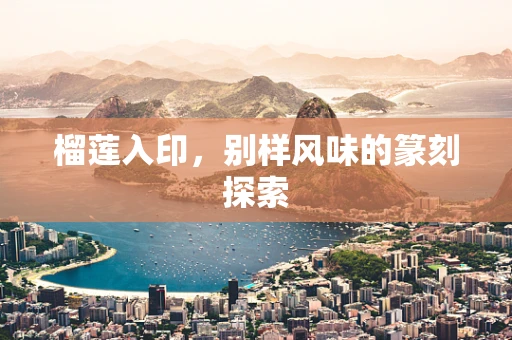 榴莲入印，别样风味的篆刻探索