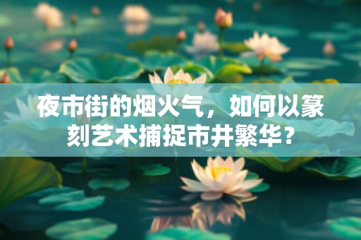 夜市街的烟火气，如何以篆刻艺术捕捉市井繁华？