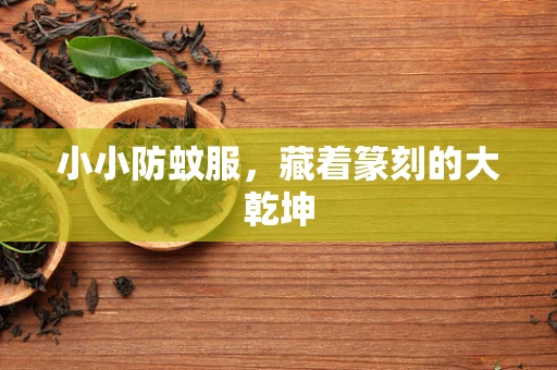 小小防蚊服，藏着篆刻的大乾坤