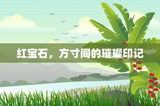红宝石，方寸间的璀璨印记