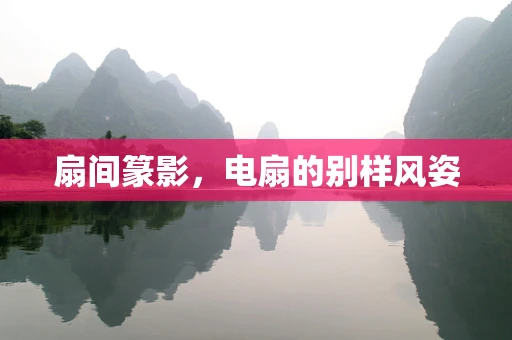 扇间篆影，电扇的别样风姿