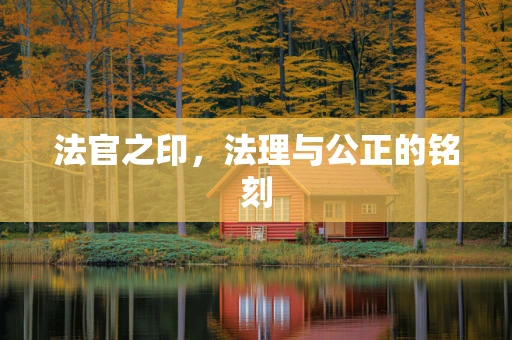 法官之印，法理与公正的铭刻