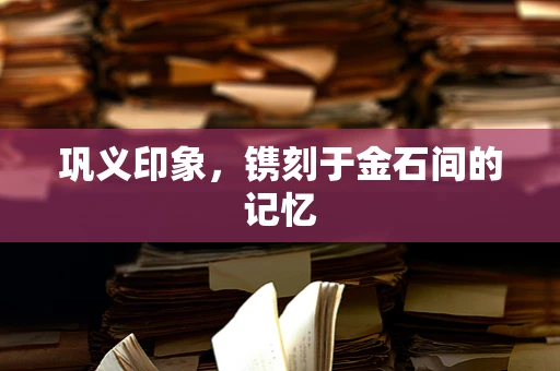巩义印象，镌刻于金石间的记忆