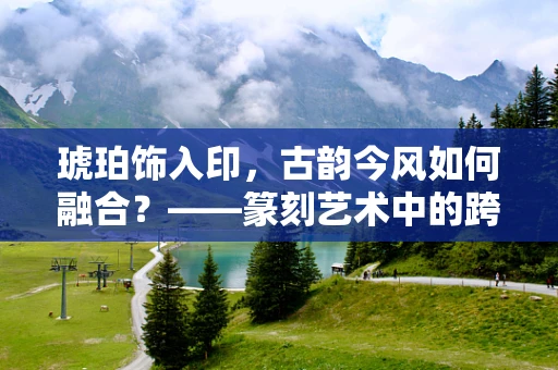 琥珀饰入印，古韵今风如何融合？——篆刻艺术中的跨界探索