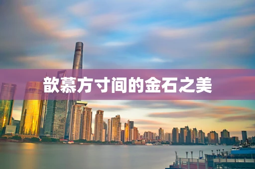 歆慕方寸间的金石之美