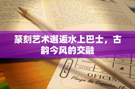 篆刻艺术邂逅水上巴士，古韵今风的交融