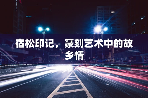宿松印记，篆刻艺术中的故乡情