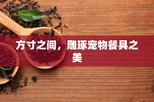 方寸之间，雕琢宠物餐具之美