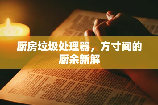 厨房垃圾处理器，方寸间的厨余新解