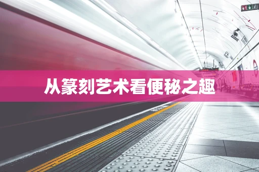 从篆刻艺术看便秘之趣