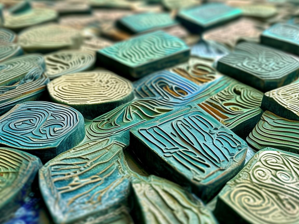 几何之韵,篆刻艺术中的灵动线条 几何之韵,篆刻艺术中的灵动线条