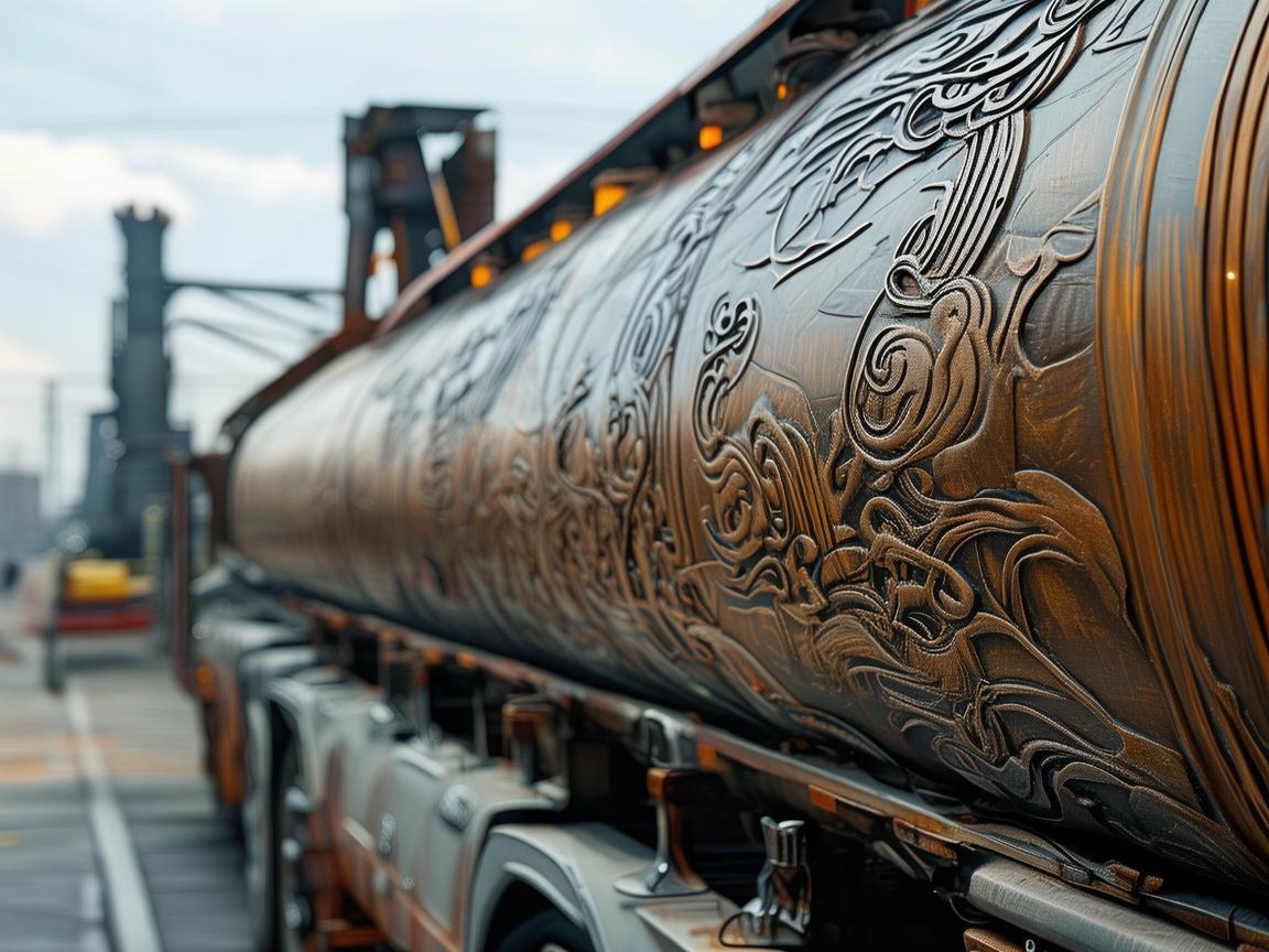 罐车印记，篆刻艺术与工业力量的交融