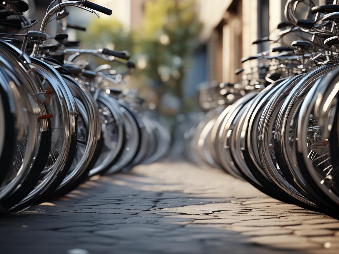 方寸之间，见证自行车停车区的秩序之美